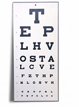 Photo of an eye chart